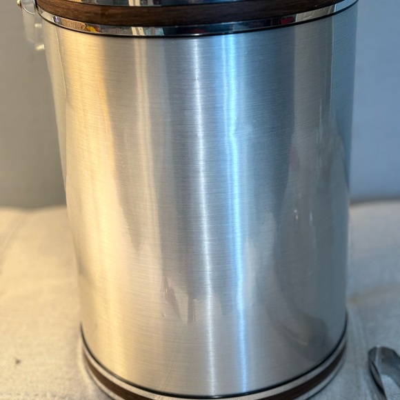 MCM George Briard Ice Bucket- Extra Tall Chrome Ice Bucket Signed - Picture 7 of 10